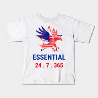 Essential 24.7.365 (Eagle) Kids T-Shirt